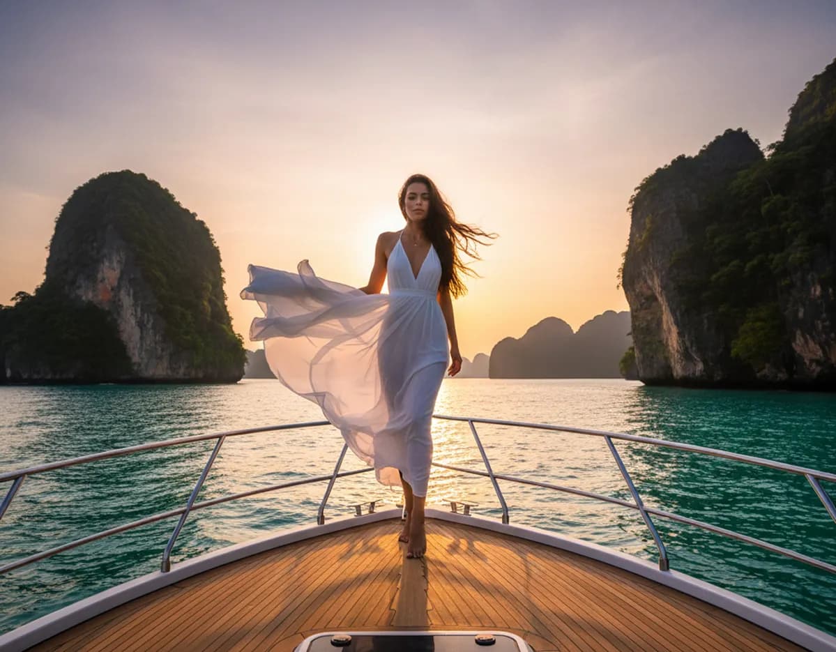 جلسات تصوير احترافية على اليخت