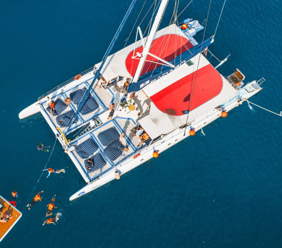 Open air party boat