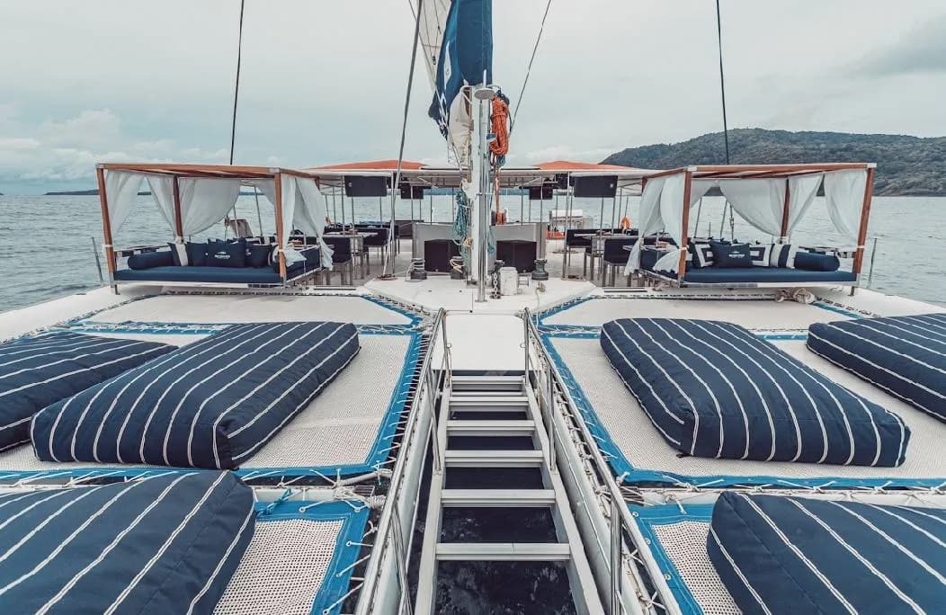 Open air party boat