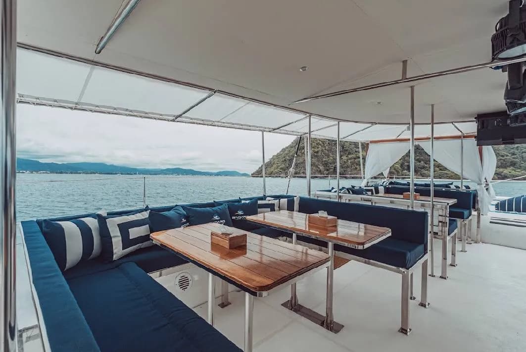 Open air party boat